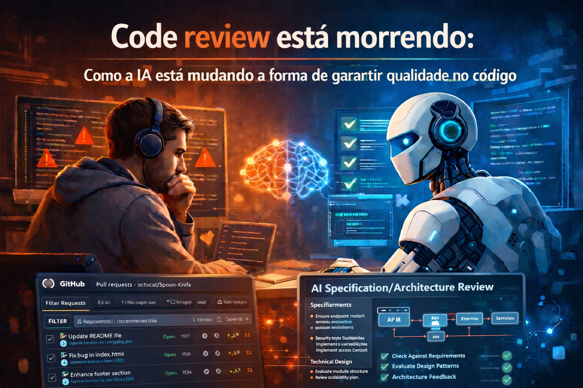 Code review está morrendo: como a IA está mudando a forma de garantir qualidade no código